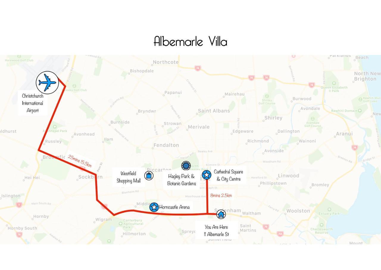 Albemarle Villa - Christchurch Holiday Homes Εξωτερικό φωτογραφία